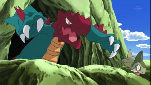 Pocket Monsters Best Wishes. Episode #030 - The Road To Becoming A Dragon Master! Kibgo VS Crimgan!!