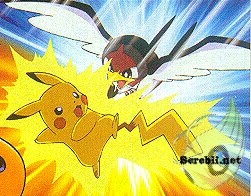 Pikachu Shocks a Subame
