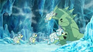 A Sandshrew's Storm! An Ice Hole Double Battle!!<