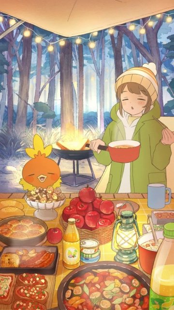 Torchic & Camping Food