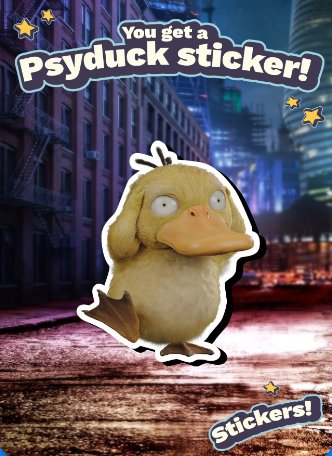 Psyduck Sticker Event Picture