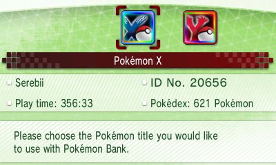 how to get pokemon bank to sync woth moon