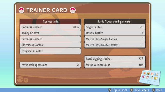 Trainer Card