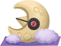 Nocturnal Crescent Cushion