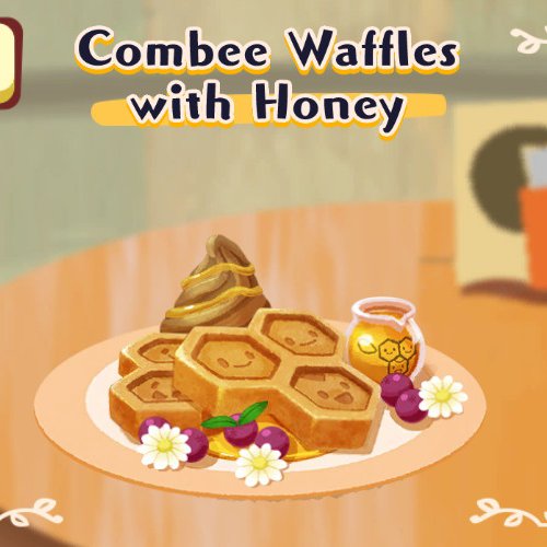 Combee Waffles with Honey