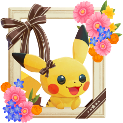 Pikachu Flower Frame