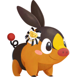 Tepig Commemorative brooch