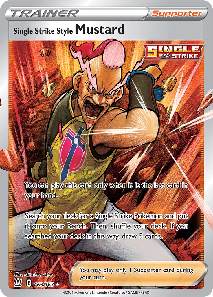Serebii Net Pokemon Card Database Battle Styles 163 Single Strike Style Mustard
