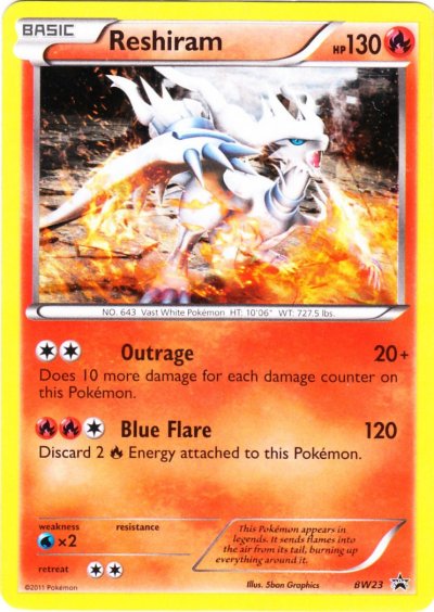 Reshiram Blue Flare