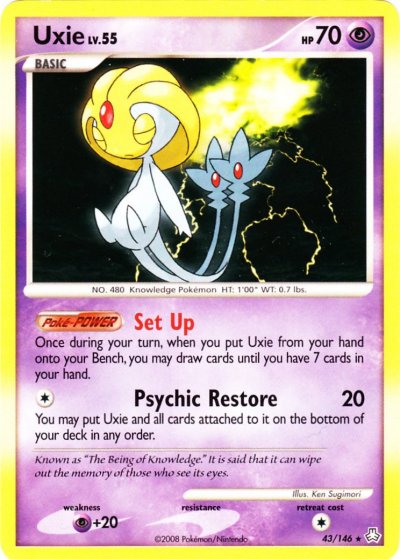Pokemon Card - Mesprit LV.X - Legends Awakened 143/146 Ultra Rare