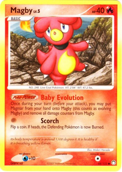 Pokémon Card Database Mysterious Treasures 88 Magby