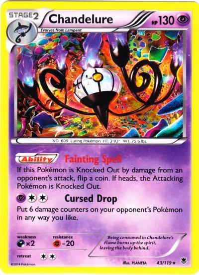 Lampent - XY Phantom Forces Pokémon card 42/119