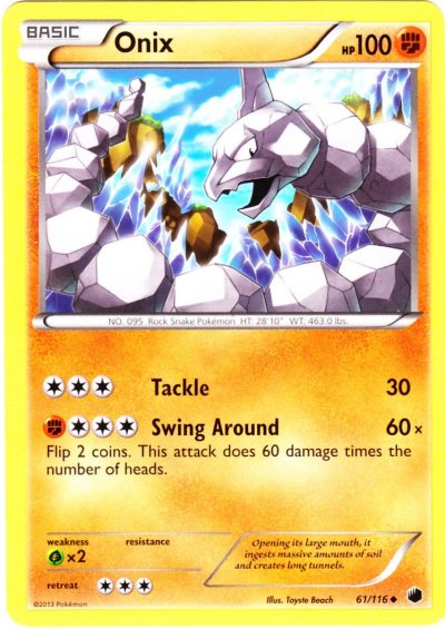 Pokémon Card Database - Base - #56 Onix