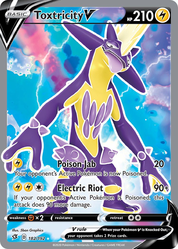 CARD POKEMON EJ VOL. I #849 TOXTRICITY AMPED 2020 Galar PERU South America  TCG