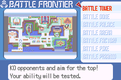 Pokemon Emerald :: The Battle Frontier