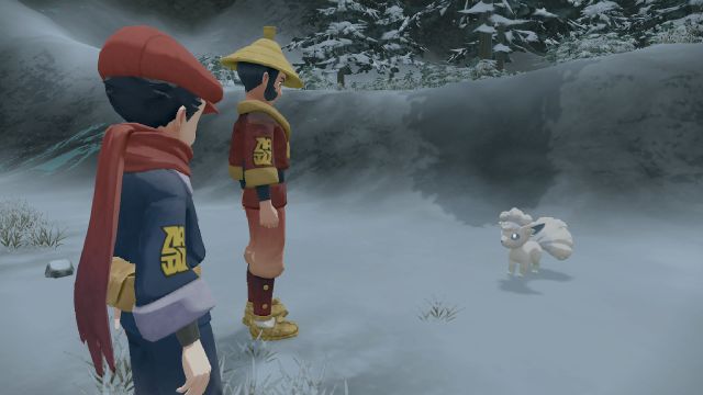 Snow-White Vulpix in the Snow