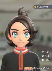 Half-up chignon