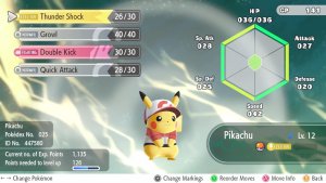 Pokémon Lets Go Pikachu Lets Go Eevee Stat Changes