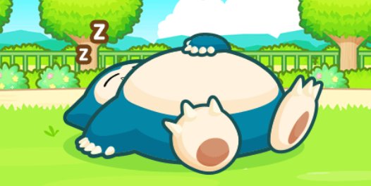 Snoozing with Snorlax
