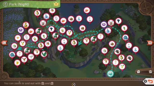 monster park pokemon locations