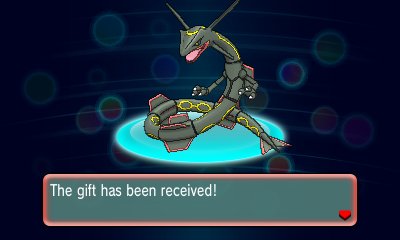 Pokmon - Shiny Rayquaza Distribution