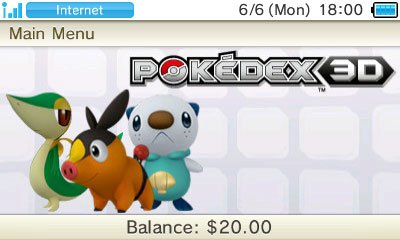 Pokédex 3D, Nintendo