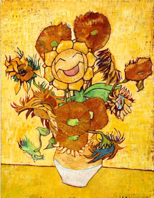 Sunflora inspired by Sunflowers - Pokémon x Vincent Van Gogh Museum