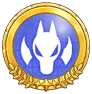 Gold Dragon-type Badge