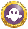 Gold Ghost-type Badge