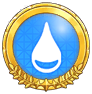 Gold Water-type Badge