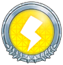 Silver Electric-type Badge