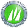 Silver Grass-type Badge