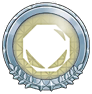 Silver Rock-type Badge