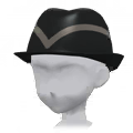 Striped Trilby Black