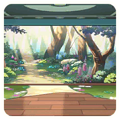 Sunlit Forest Room
