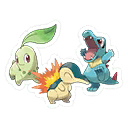 Reward for Challenge Register all the first-partner Pokémon that trainers can choose in Johto!