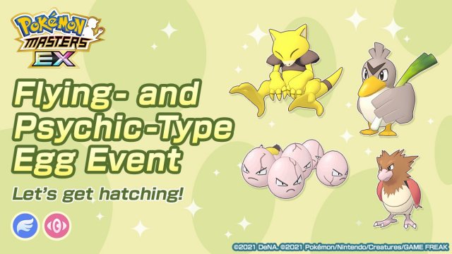 Flying and Psychic-type Egg Event June 2022 Image