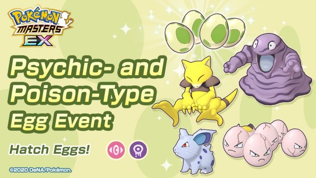 Pokemon Masters Ex Events Psychic And Poison Type Egg Event