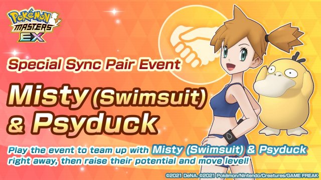 Pokmon Masters - Special Sync Pair Event Misty and Psyduck 