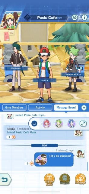 Trainer Gym in Pokémon Masters EX