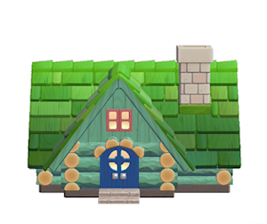 Aquamarine Leaf house kit