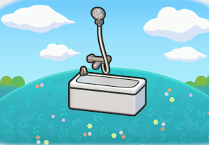 Simple bathroom