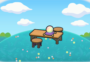 Fortune-teller's table
