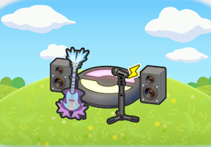 Low-key rock stage
