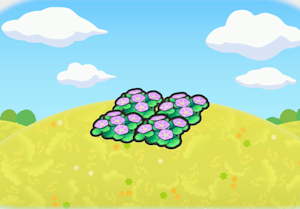 Breezy flower bed