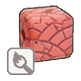 Damaged arched tiling