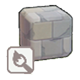 Damaged stone tiling