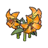 Elegant flower (orange)