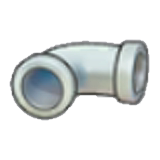 Iron pipe (horizontal curve)