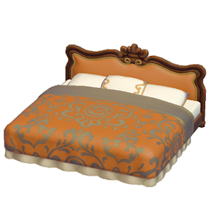 Orange Antique bed